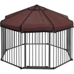 Frisco Outdoor Galvanized Steel 8-Panel Configurable Gate And Playpen With Oxford Roof 12 Frisco Outdoor Galvanized Steel 8-Panel Configurable Gate And Playpen With Oxford Roof -Pet Dog Shop 507086 PT3. AC SS1800 V1666021842