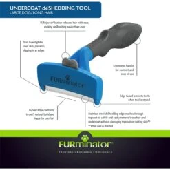 FURminator Long Hair Dog Deshedding Tool & Frisco Shed Reducing Waterless Grooming Wipes For Dogs & Cats, 50 Count -Pet Dog Shop 575134 PT4. AC SS1800 V1657660396