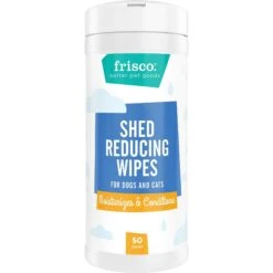 FURminator Long Hair Dog Deshedding Tool & Frisco Shed Reducing Waterless Grooming Wipes For Dogs & Cats, 50 Count -Pet Dog Shop 575134 PT5. AC SS1800 V1657660396