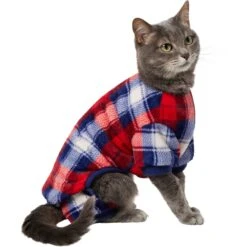 Frisco Cozy Plush Fleece Dog & Cat PJs, Plaid -Pet Dog Shop 719102 PT2. AC SS1800 V1692202558