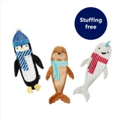 Frisco Holiday Arctic Friends Stuffing-Free Skinny Plush Squeaky Dog Toy 8 Frisco Holiday Arctic Friends Stuffing-Free Skinny Plush Squeaky Dog Toy -Pet Dog Shop 739878 PT2. AC SS1800 V1694813220