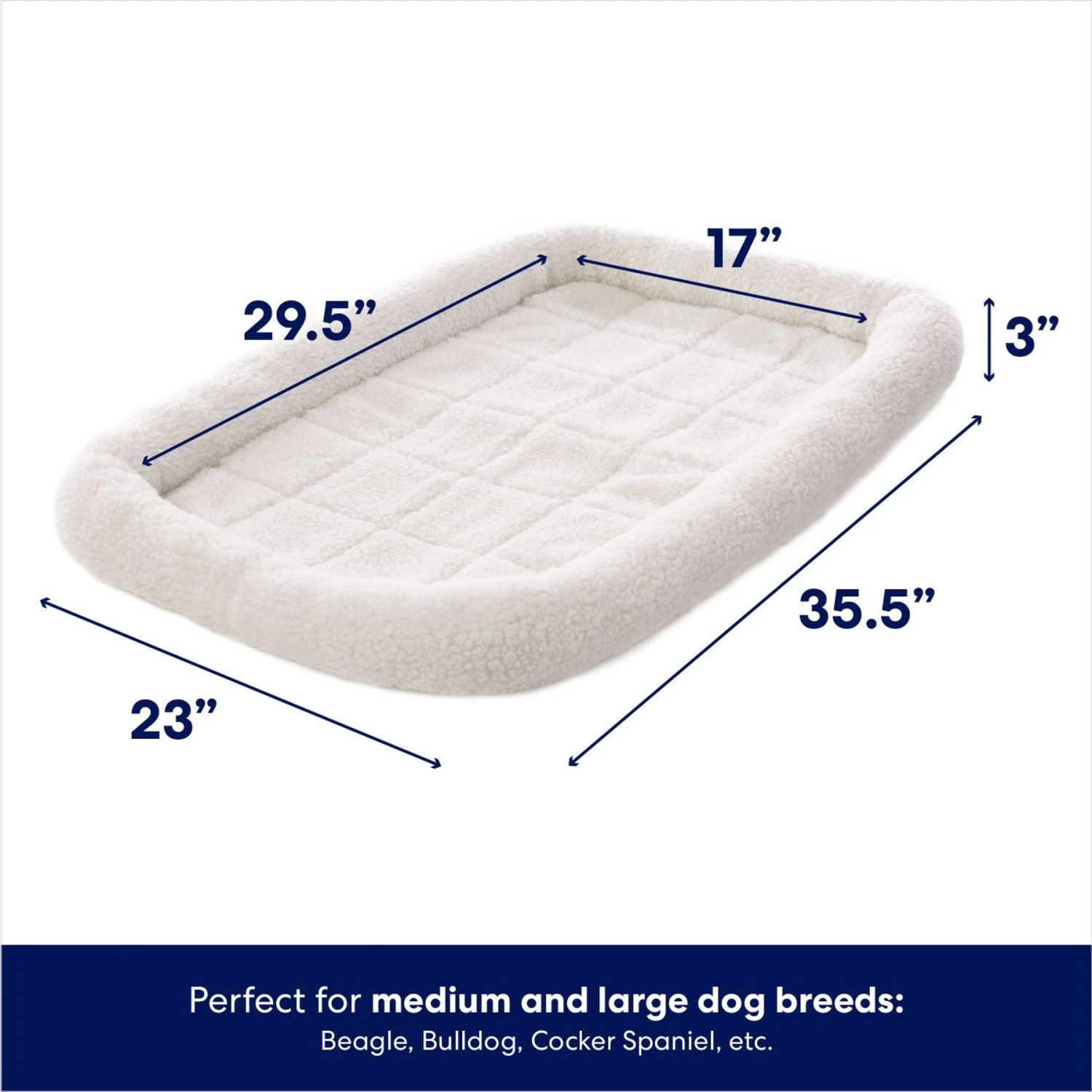Frisco Quilted Dog Crate Mat 2 Frisco Quilted Dog Crate Mat - Image 2