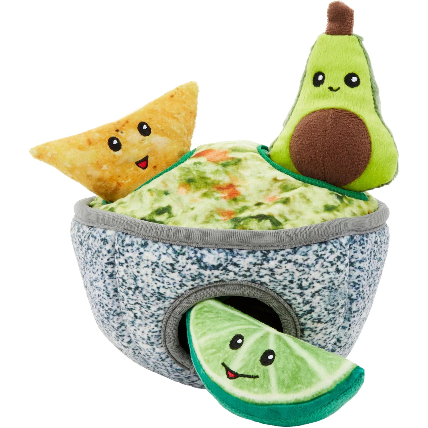 Frisco Guacamole Hide & Seek Puzzle Plush Squeaky Dog Toy & ZippyPaws Burrow Squeaky Hide & Seek Plush Dog Toy, Hedgehog Den 2 Frisco Guacamole Hide & Seek Puzzle Plush Squeaky Dog Toy & ZippyPaws Burrow Squeaky Hide & Seek Plush Dog Toy, Hedgehog Den - Image 2