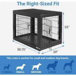 Frisco Double Door Furniture Style Dog Crate, Black & Frisco Swirl Dog Crate Mat 11 Frisco Double Door Furniture Style Dog Crate, Black & Frisco Swirl Dog Crate Mat -Pet Dog Shop 947710 PT2. AC SS1800 V1693920105