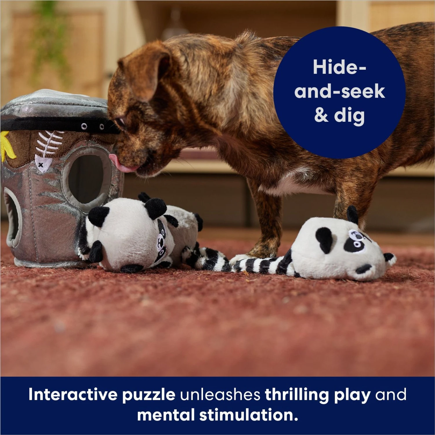 Frisco Volcano Hide & Seek Puzzle Plush Squeaky Dog Toy & Frisco Trash Can & Raccoons Hide & Seek Puzzle Plush Squeaky Dog Toy 9 Frisco Volcano Hide & Seek Puzzle Plush Squeaky Dog Toy & Frisco Trash Can & Raccoons Hide & Seek Puzzle Plush Squeaky Dog Toy - Image 9