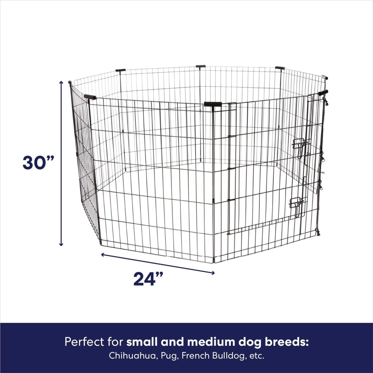 Frisco Wire Dog & Small Pet Exercise Pen With Step-Through Door 2 Frisco Wire Dog & Small Pet Exercise Pen With Step-Through Door - Image 2