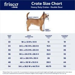 Frisco XX-Large Heavy Duty Double Door Wire Dog Crate, 54 Inch -Pet Dog Shop 97489 PT2. AC SS1800 V1667859374