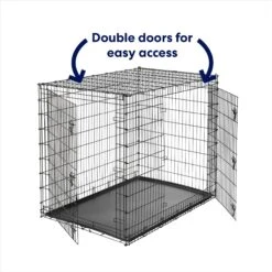 Frisco XX-Large Heavy Duty Double Door Wire Dog Crate, 54 Inch -Pet Dog Shop 97489 PT3. AC SS1800 V1667228484