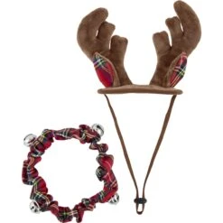Frisco Jingle Bells Dog & Cat Holiday Collar With Bells, 1 Count & Frisco Holiday Antler Headband & Bell Collar Dog & Cat Costume 14 Frisco Jingle Bells Dog & Cat Holiday Collar With Bells, 1 Count & Frisco Holiday Antler Headband & Bell Collar Dog & Cat Costume -Pet Dog Shop 986294 PT5. AC SS1800 V1698258116